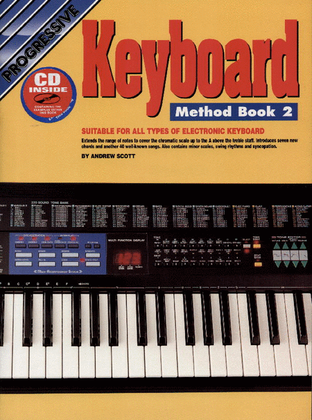 Book cover for Progressive Keyboard Method Book 2 (Book/CD)