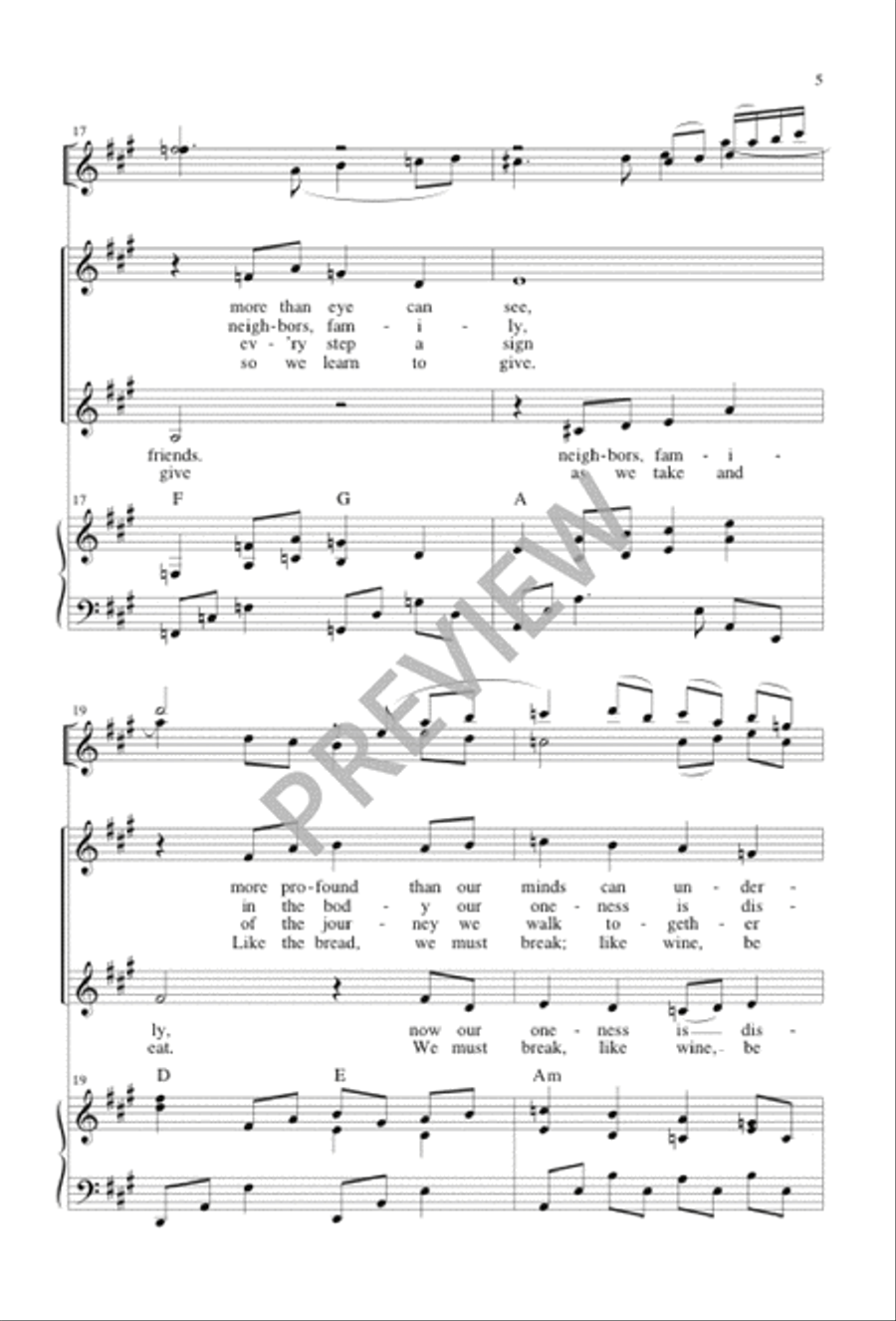 We Remember, We Believe 4-Part scores gallery preview page 5