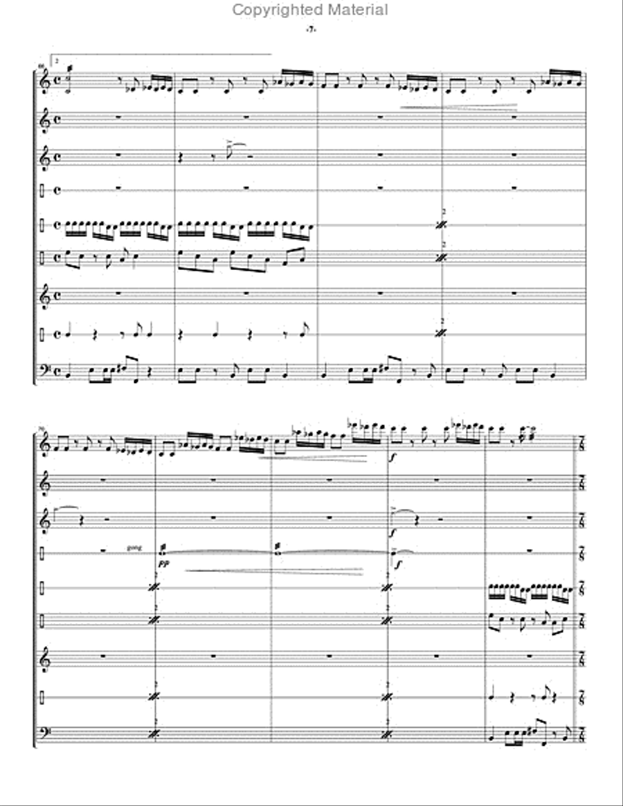 Overture for Percussion Percussion Ensemble scores gallery preview page 8