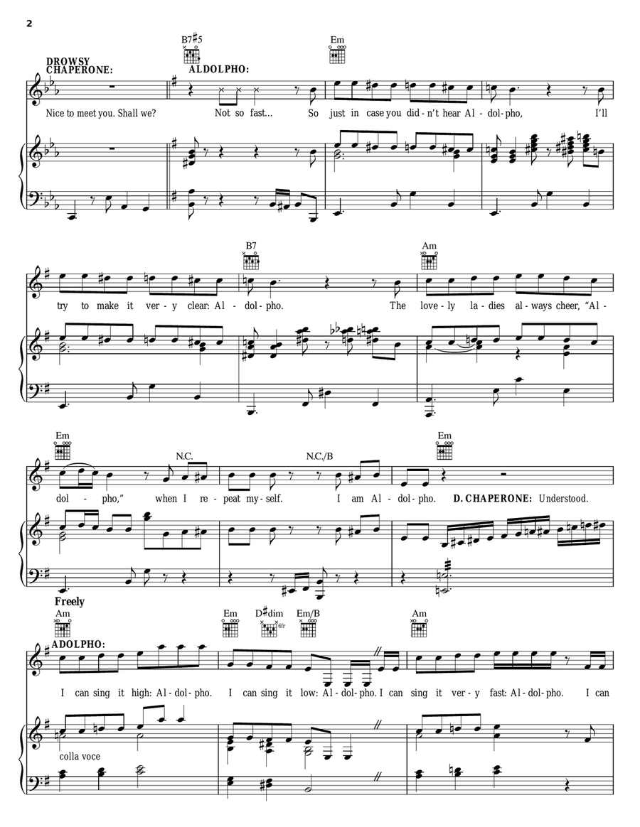 I Am Aldolpho I Am Aldolpho Piano, Vocal, Guitar scores gallery preview page 2
