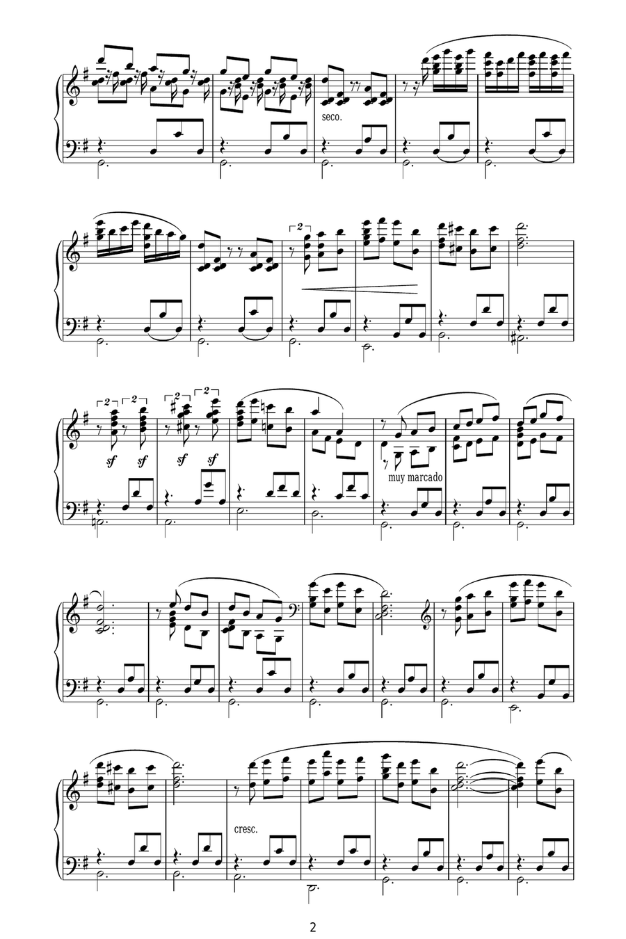 Rapsodia Cubana Piano Solo scores gallery preview page 2