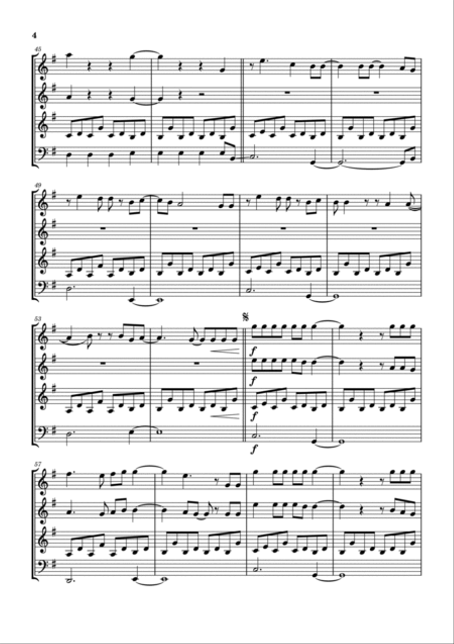 Jesus Did Woodwind Quartet scores gallery preview page 5