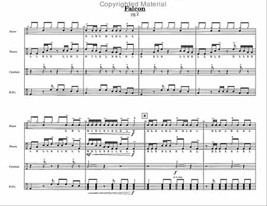 Falcon Falcon Percussion Ensemble scores gallery preview page 4