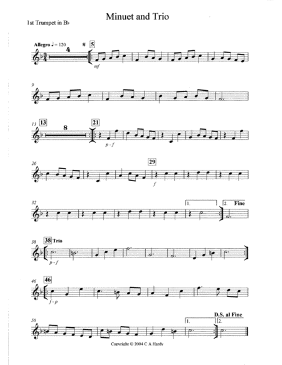 Minuet & Trio Brass Ensemble scores gallery preview page 4