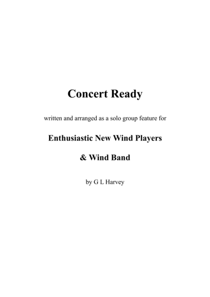 Concert Ready (Solo Group Feature for Elementary Wind Players and Wind Band) image number null