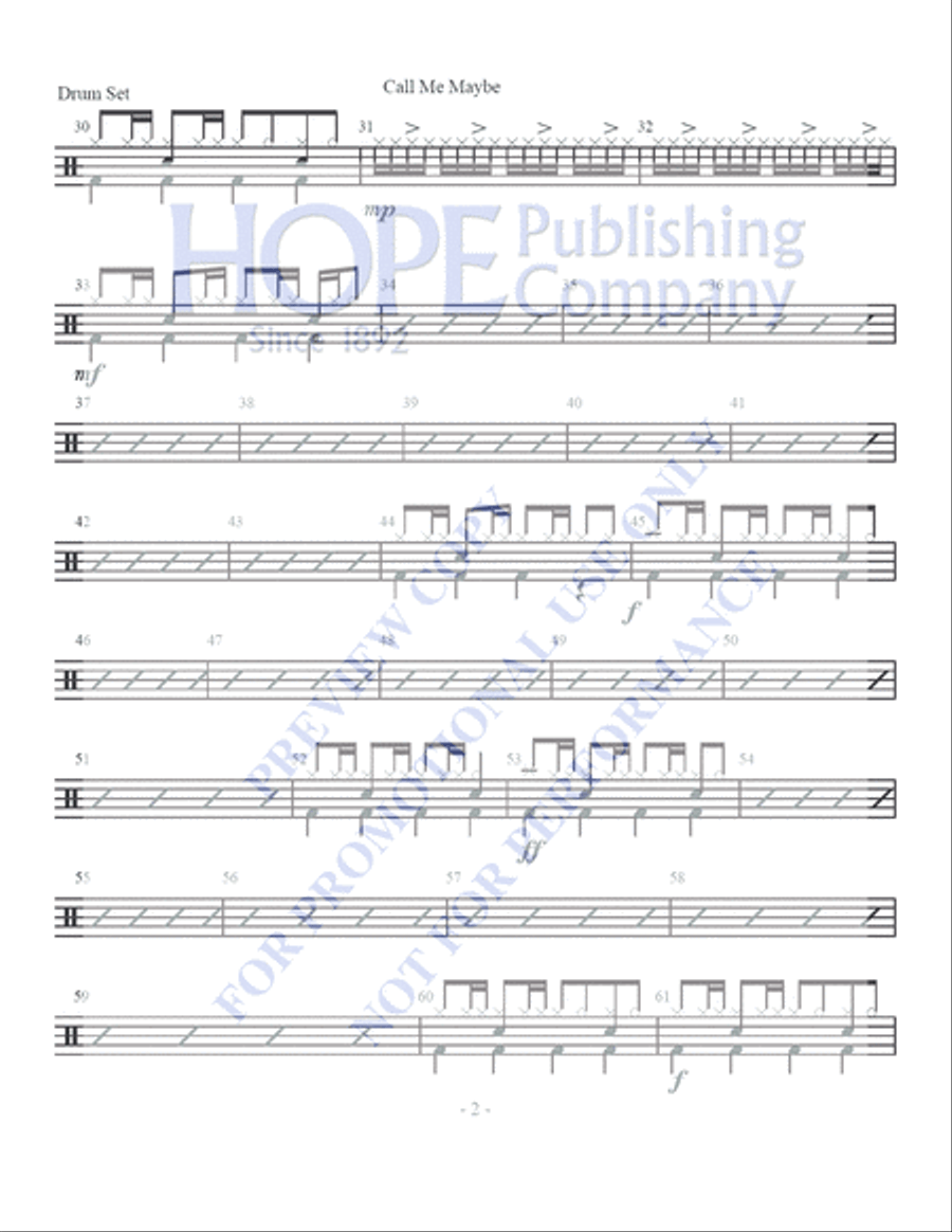 Call Me Maybe 5-Octaves scores gallery preview page 13