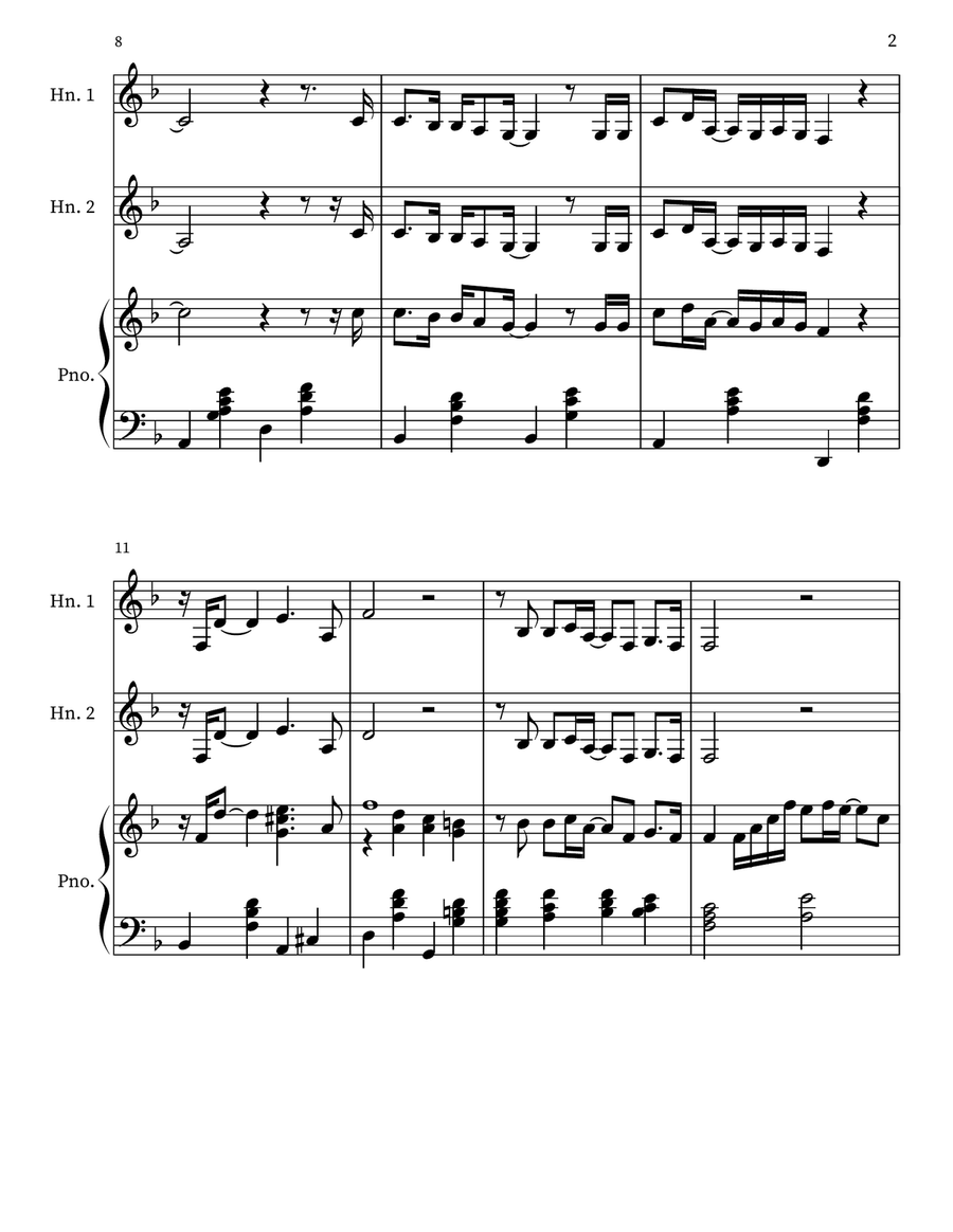 Nobody Loves Me Like You Do Brass Duet scores gallery preview page 2