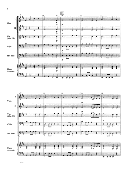 Hunters' Chorus from Der Freischutz: Score