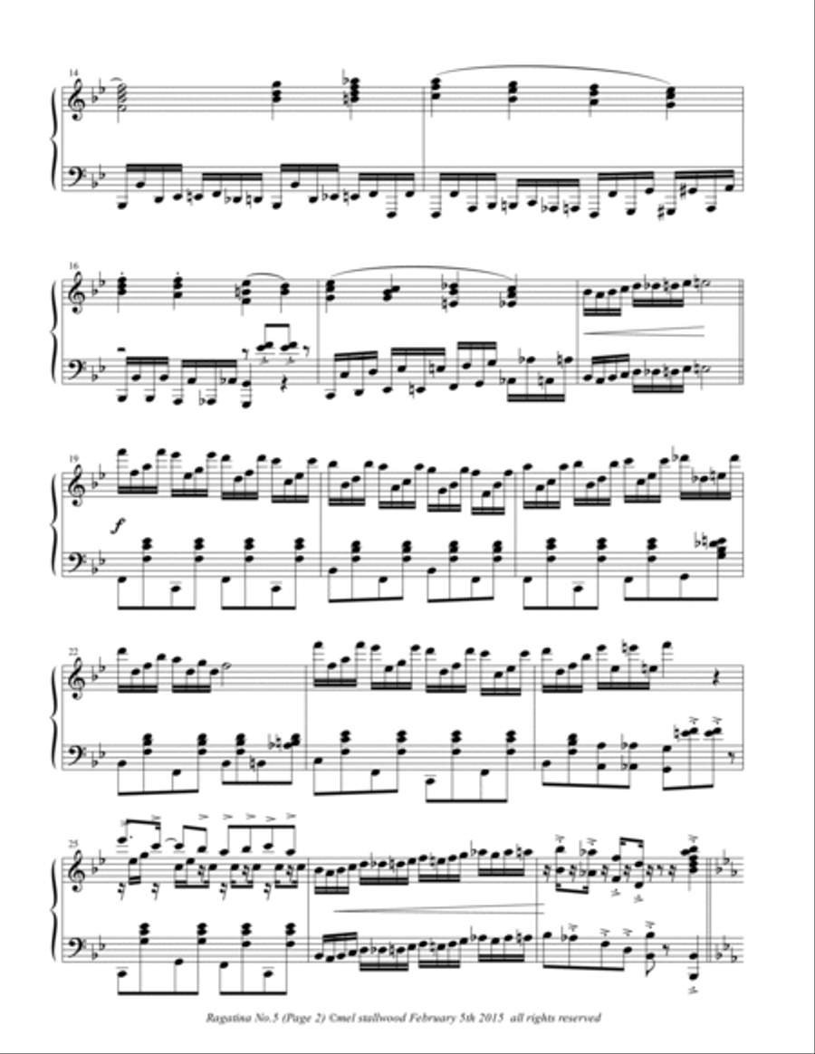 Ragatina No.5 (A Little Pick 'n' Mix) Piano Solo scores gallery preview page 2