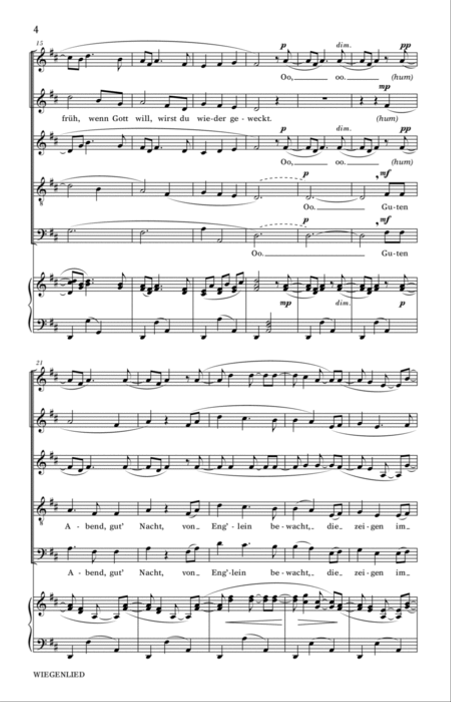 Wiegenlied Wiegenlied SSATB scores gallery preview page 3