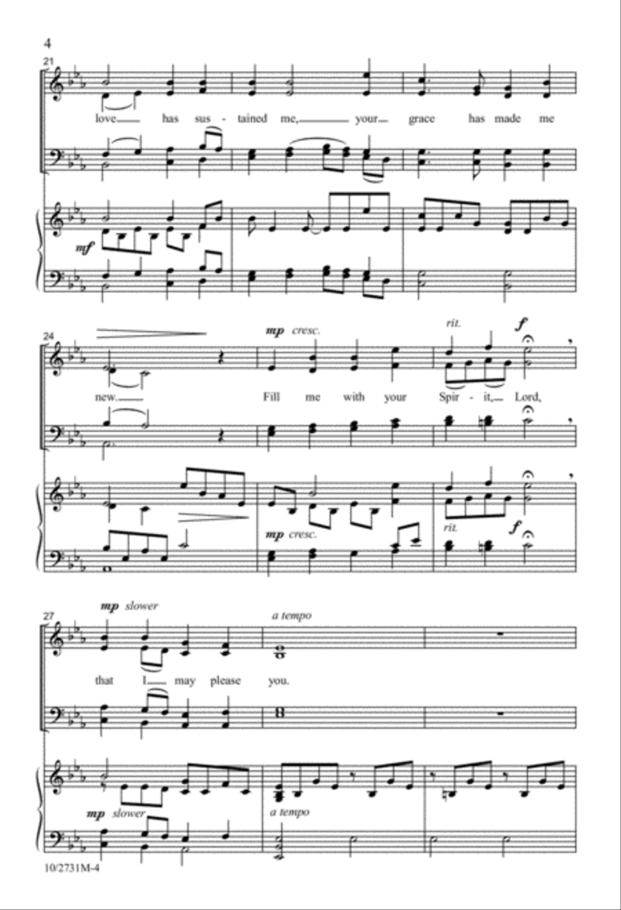 Hear My Prayer, O Lord! Hear My Prayer, O Lord! 4-Part scores gallery preview page 4