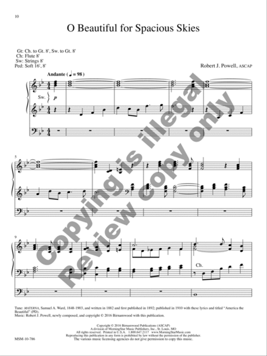 Prayerful Preludes, Set 7 Organ scores gallery preview page 11
