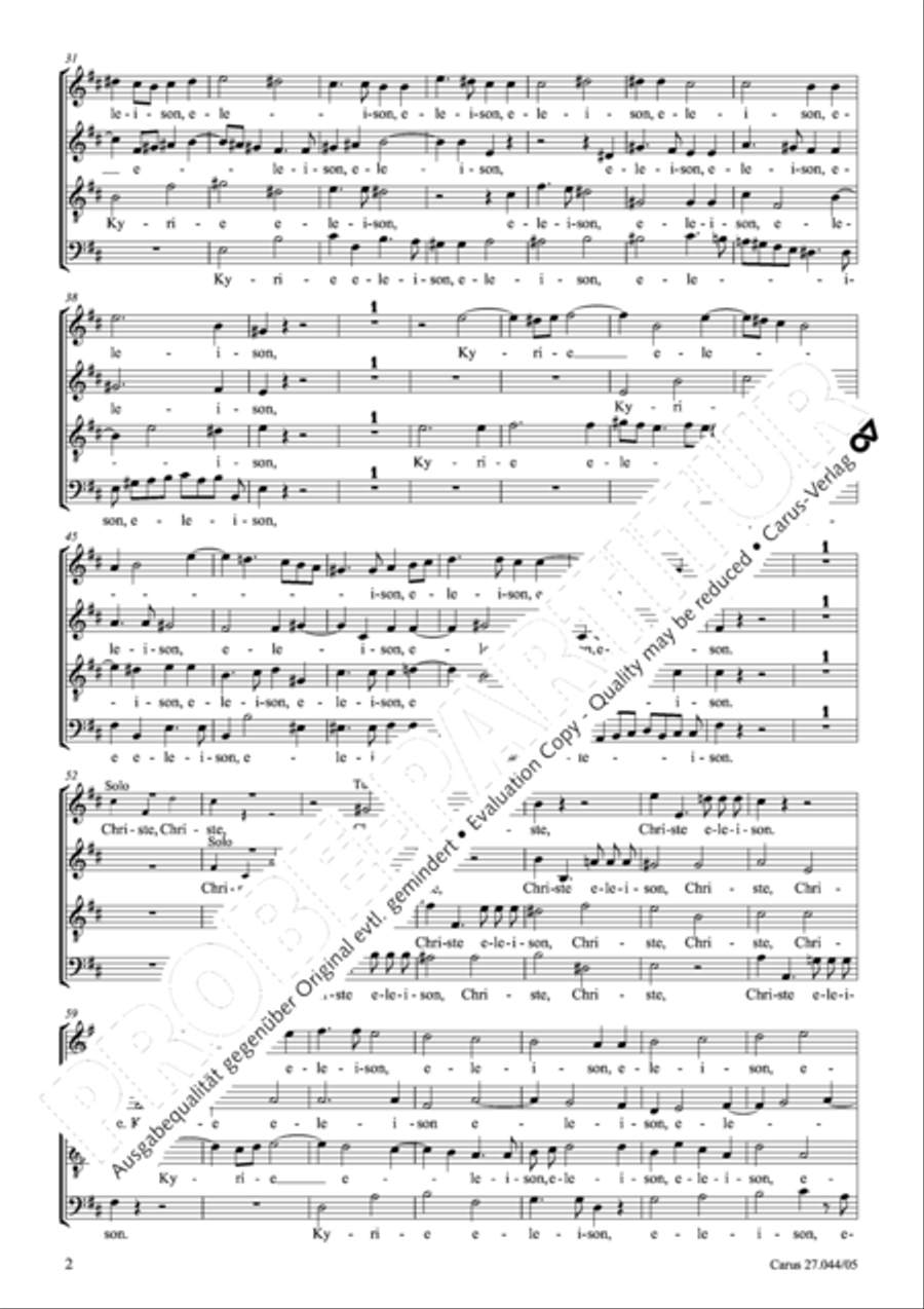 Messa per il Santissimo Natale 4-Part scores gallery preview page 3