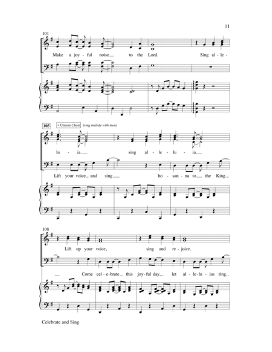 Celebrate and Sing Celebrate and Sing 4-Part scores gallery preview page 11