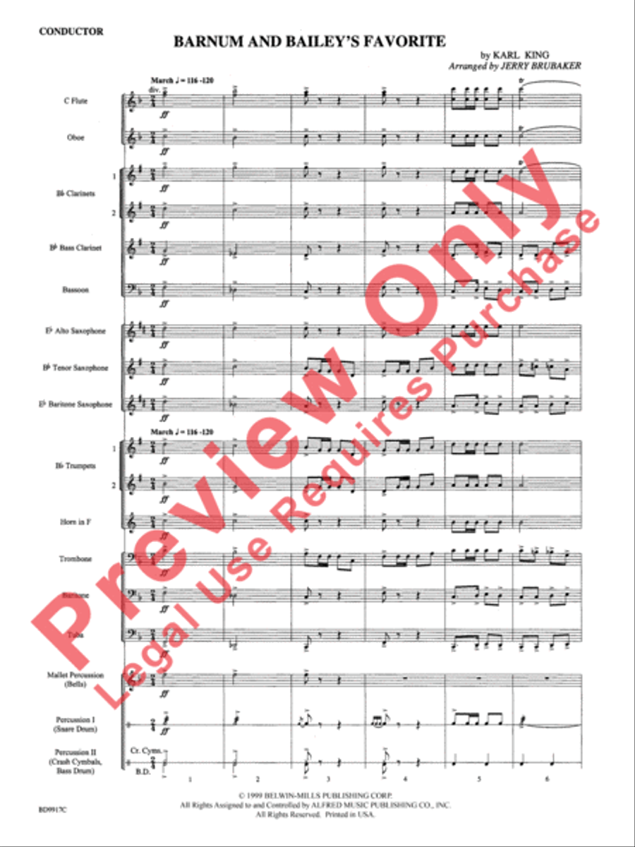 Barnum and Bailey's Favorite Concert Band scores gallery preview page 4