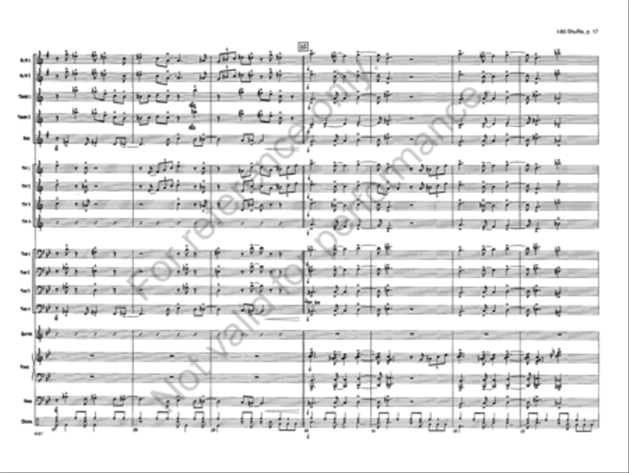 I-80 Shuffle I-80 Shuffle Jazz Ensemble scores gallery preview page 17