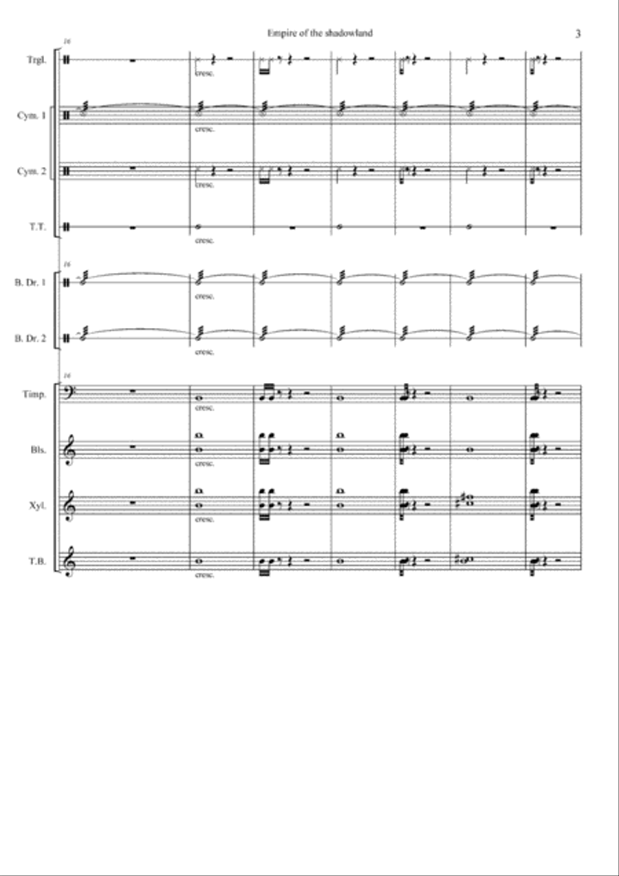 Empire of the Shadowland School and Community scores gallery preview page 4