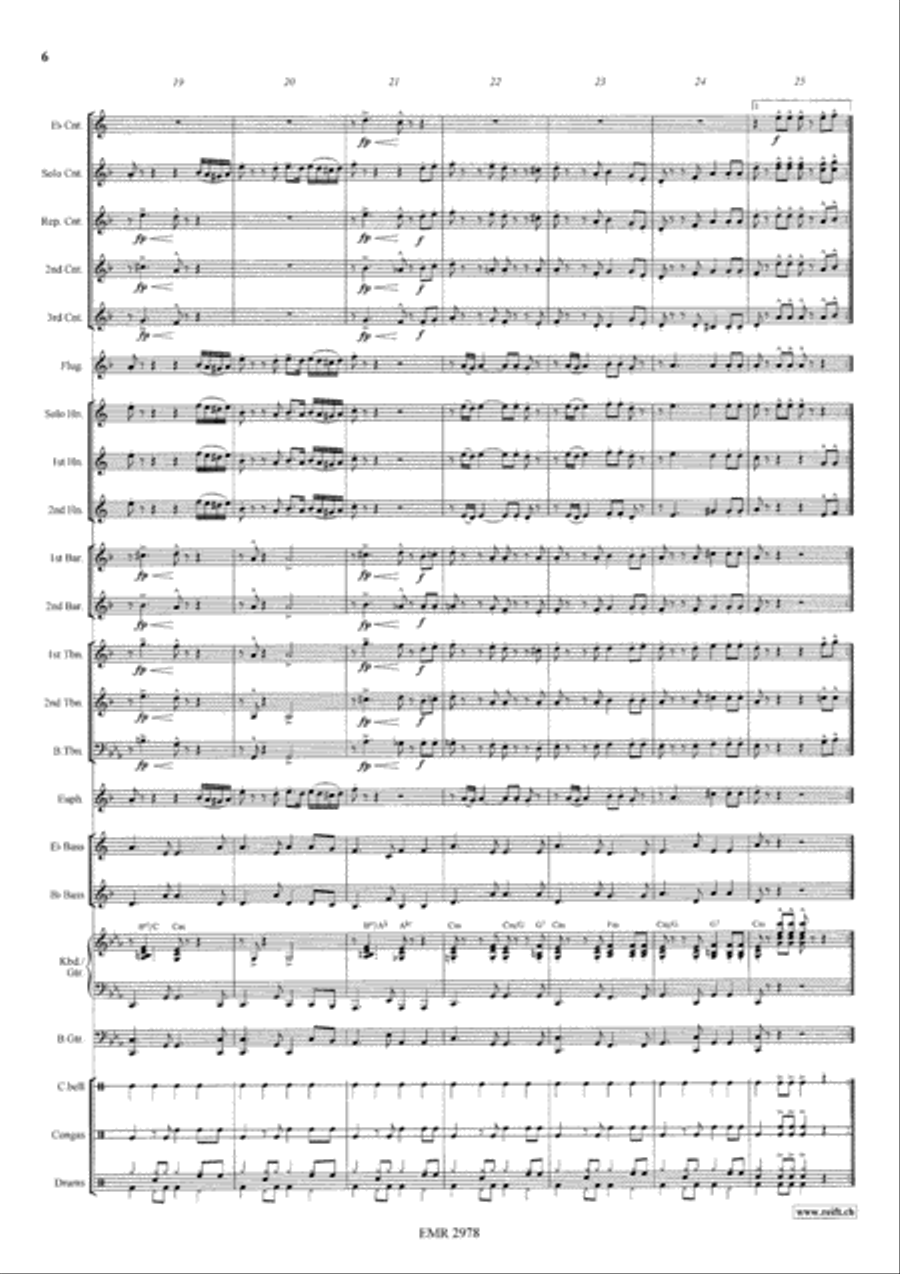 Rondo Alla Cubana Rondo Alla Cubana Brass Band scores gallery preview page 7