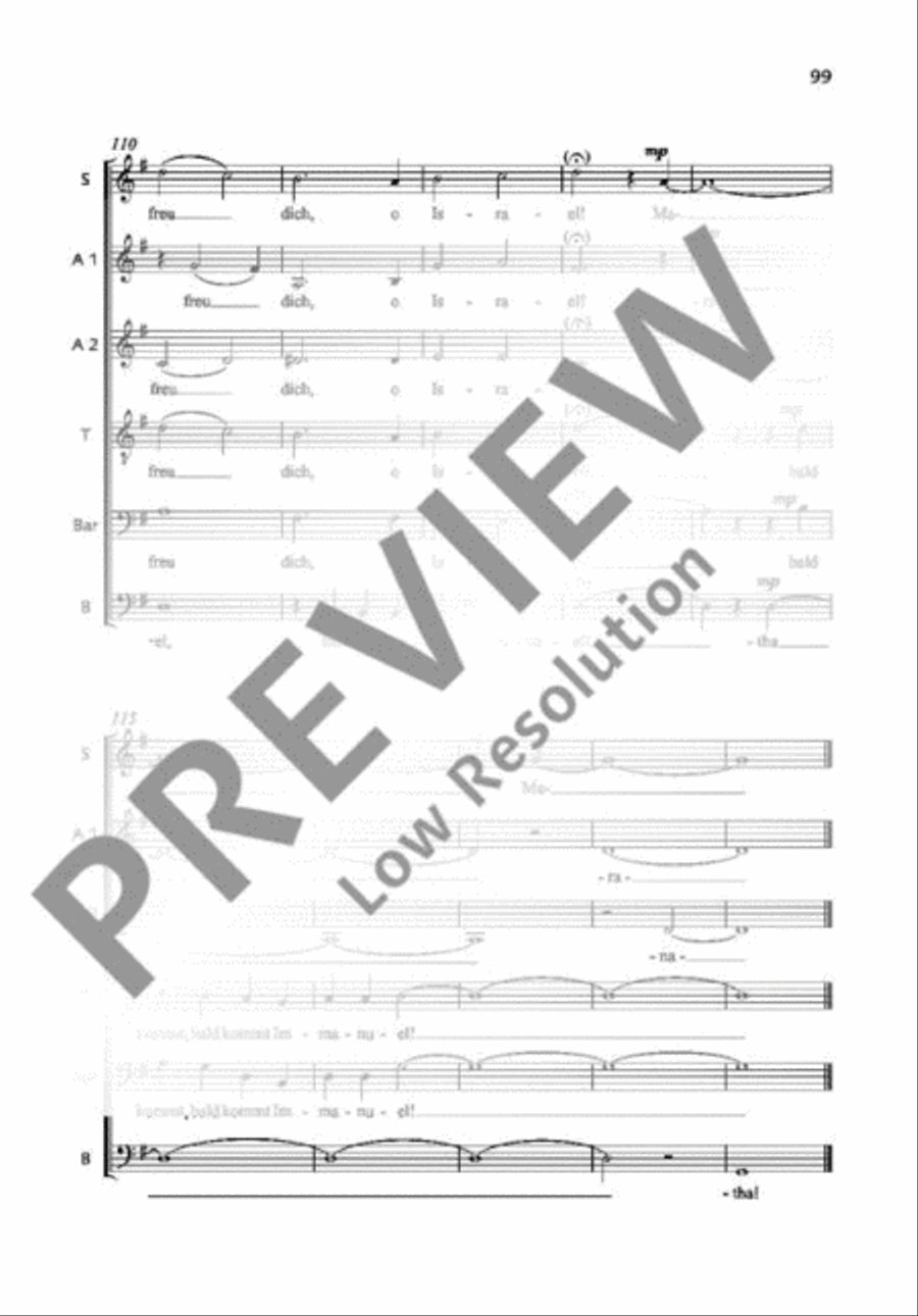 O komm, o komm, Immanuel Mixed Choir scores gallery preview page 13