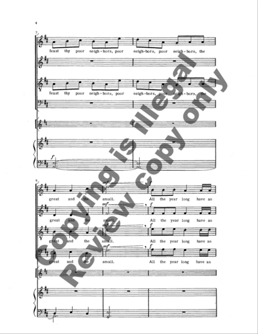 Ringeltänze 5. At Christmas Be Merry (Choral Score)