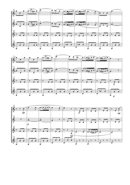 "Libiamo ne' lieti calici" (Brindisi) for Clarinet Quartet
