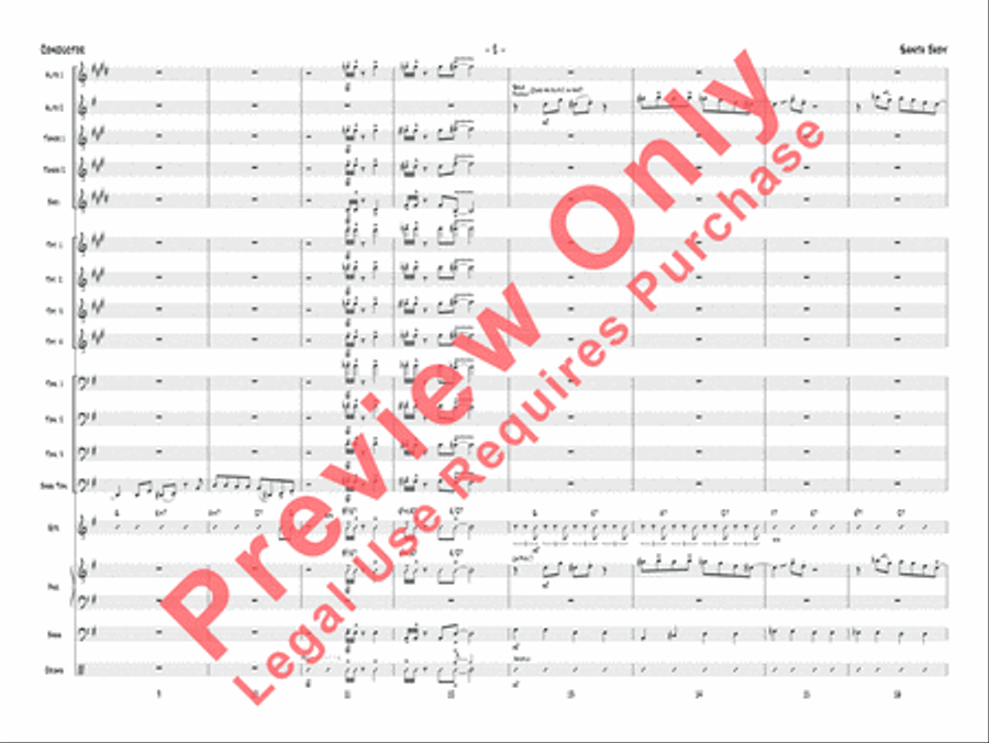 Santa Baby Jazz Ensemble scores gallery preview page 23