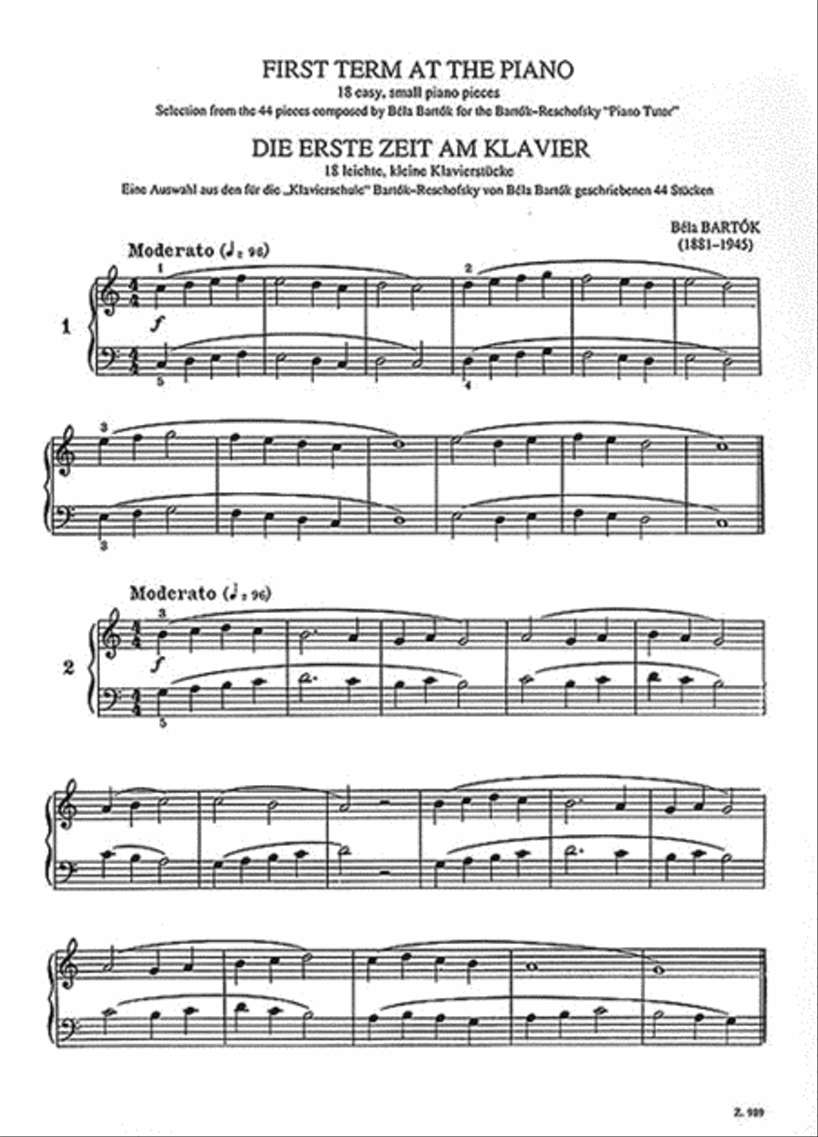 First Term at the Piano Piano Solo scores gallery preview page 3