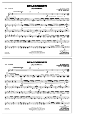 Dragonborn (Skyrim Theme) (arr. Will Rapp & Paul Murtha) - 3rd Bb Trumpet