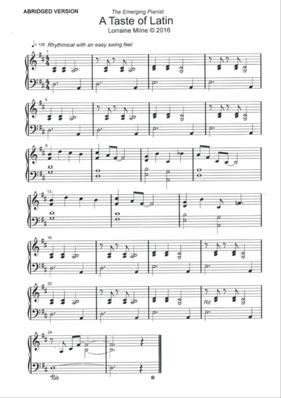 A Taste of Latin Piano Method scores gallery preview page 2
