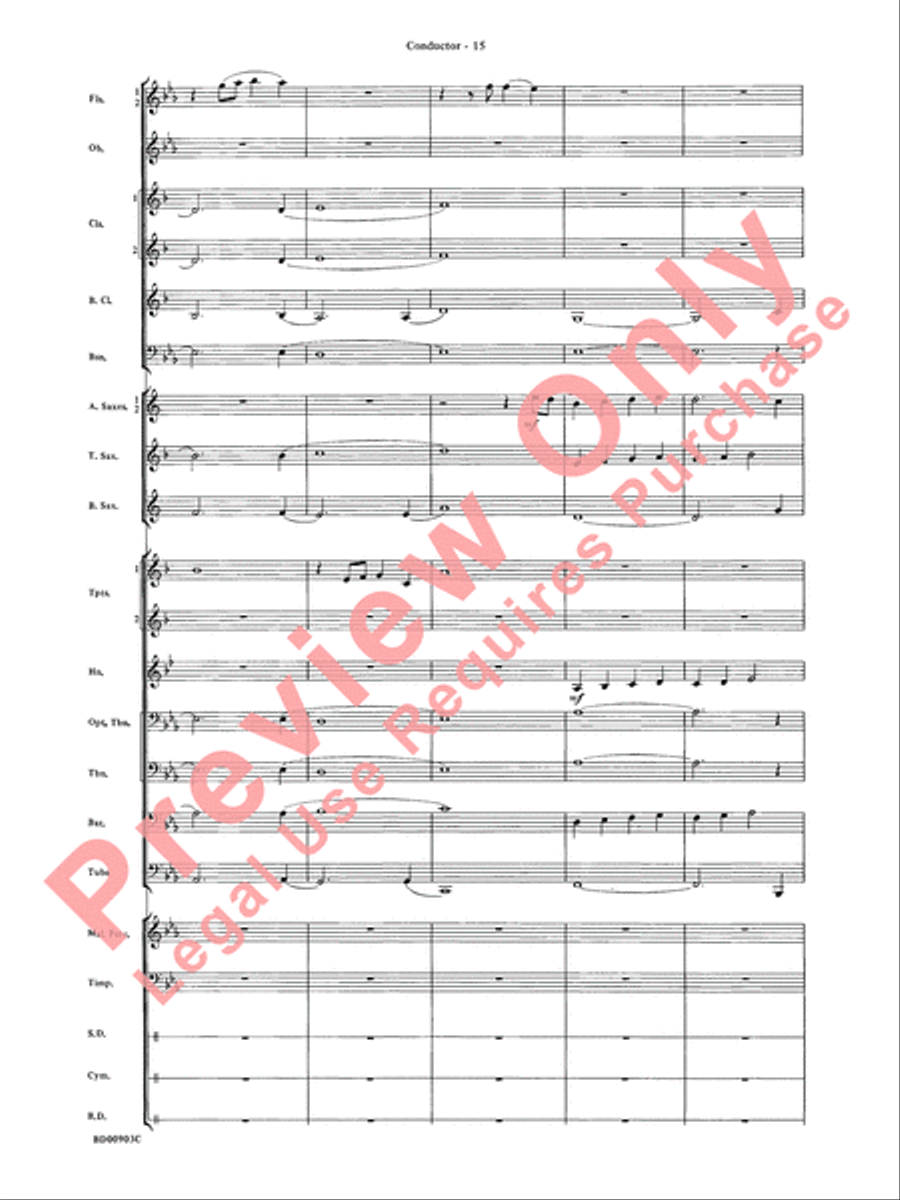 Crestar Overture Crestar Overture Concert Band scores gallery preview page 18