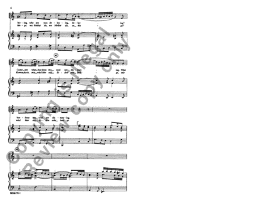 Dearest Lord Jesus, Why Are You Delaying SSATB scores gallery preview page 5