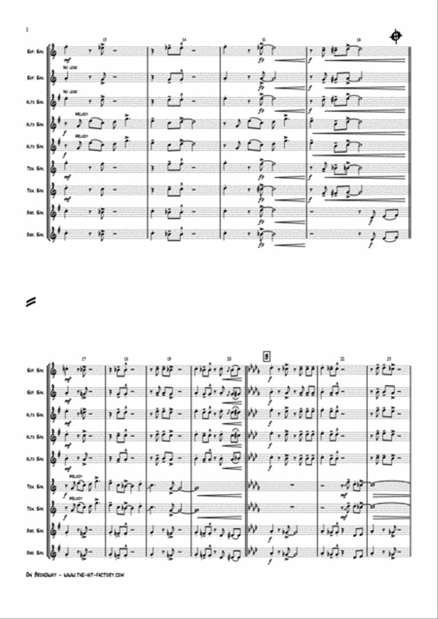 On Broadway Woodwind Ensemble scores gallery preview page 2