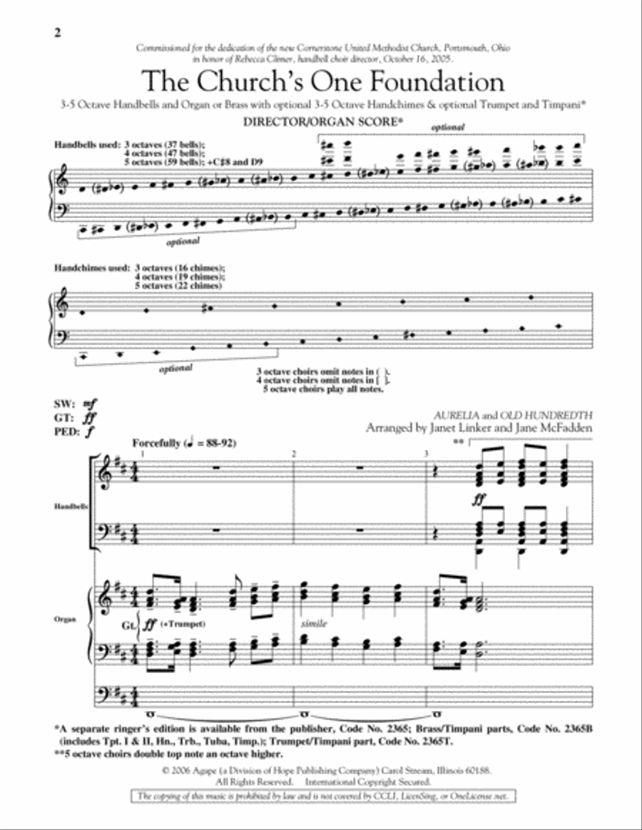 The Church's One Foundation Organ scores gallery preview page 2