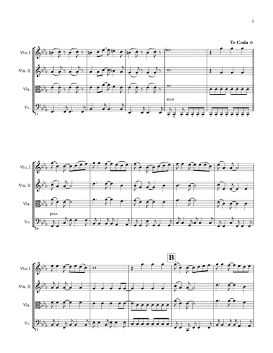 Can't Take My Eyes Off Of You String Quartet scores gallery preview page 5