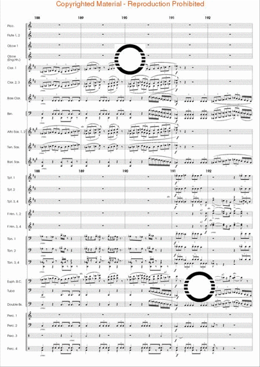 The Eagle's Flight Concert Band scores gallery preview page 38