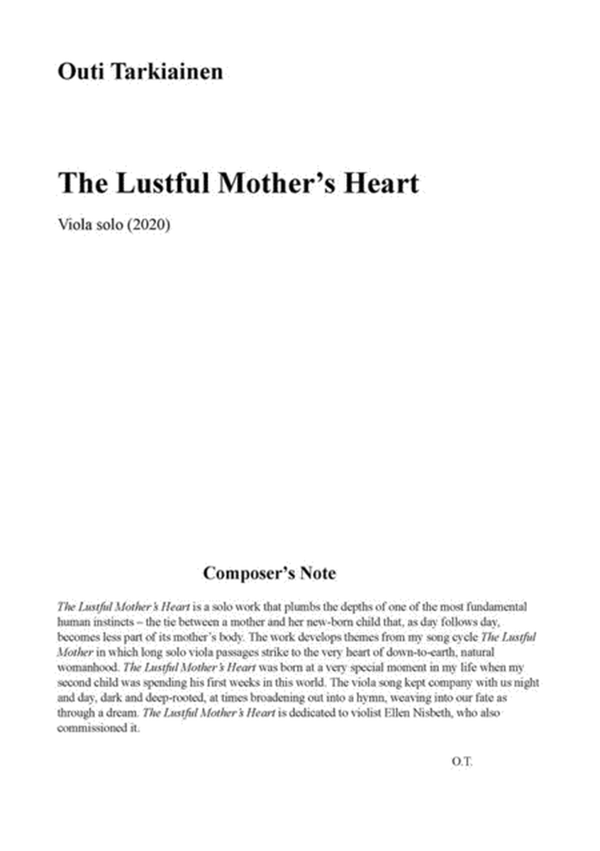 The Lustful Mother's Heart