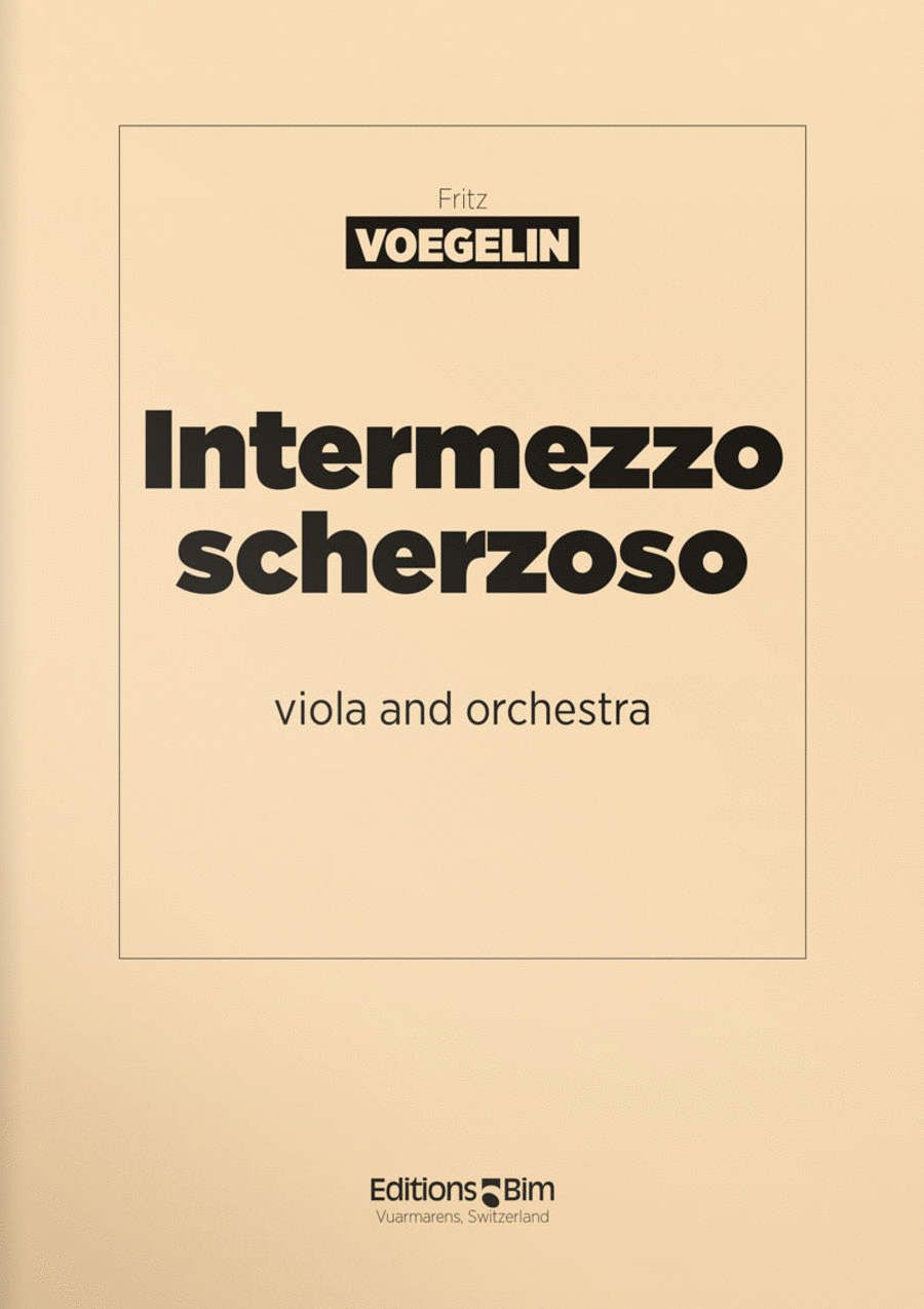 Intermezzo scherzoso Chamber Orchestra scores gallery preview page 1