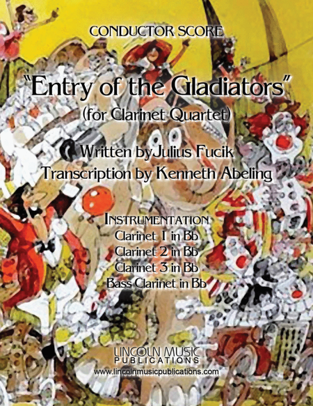 March – Entry of the Gladiators (for Clarinet Quartet) image number null