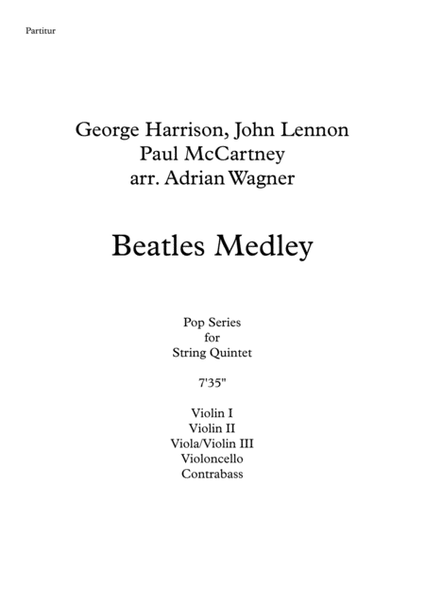 "Beatles Medley" String Quintet arr. Adrian Wagner image number null