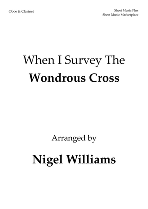 Book cover for When I Survey The Wondrous Cross, for Oboe and Clarinet