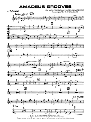 Amadeus Grooves: 1st B-flat Trumpet