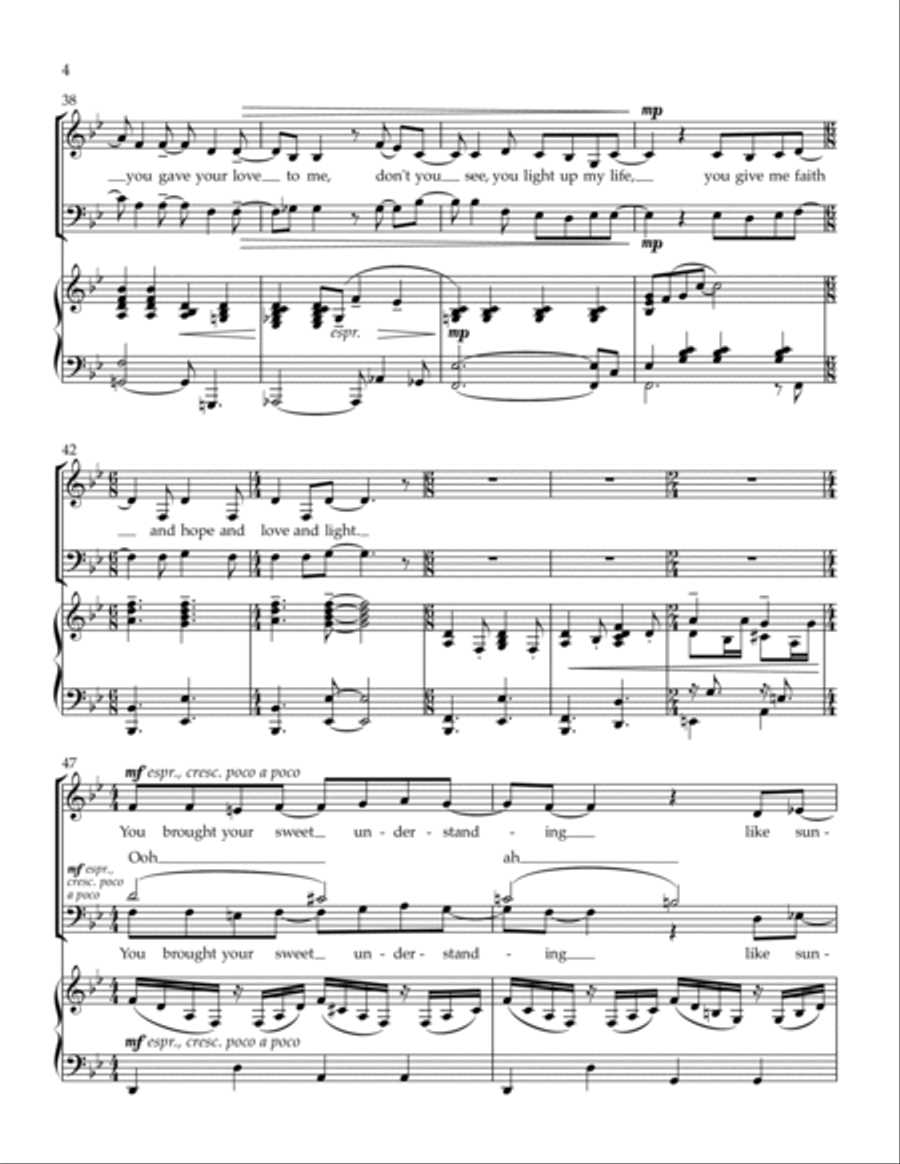 You Light Up My Life 2-Part scores gallery preview page 4