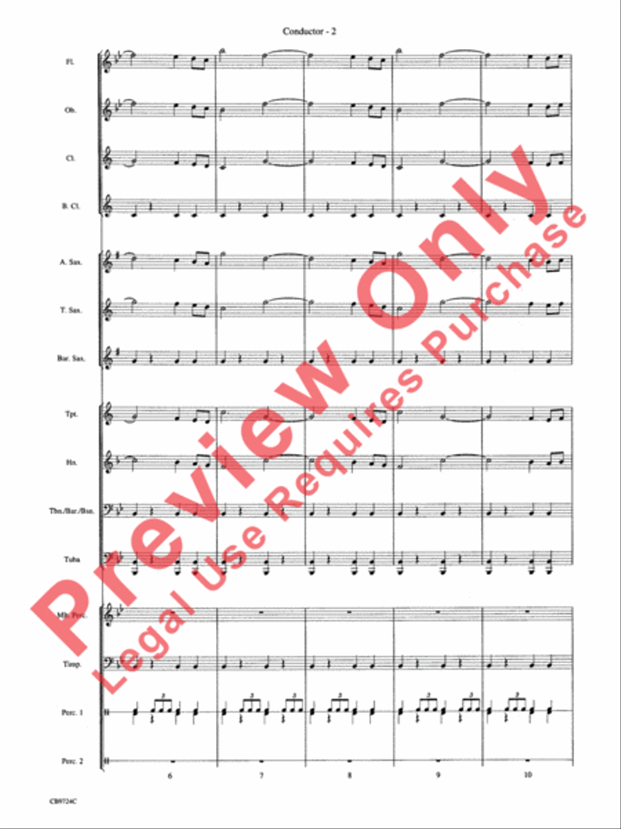 Star Wars Main Theme Concert Band scores gallery preview page 5