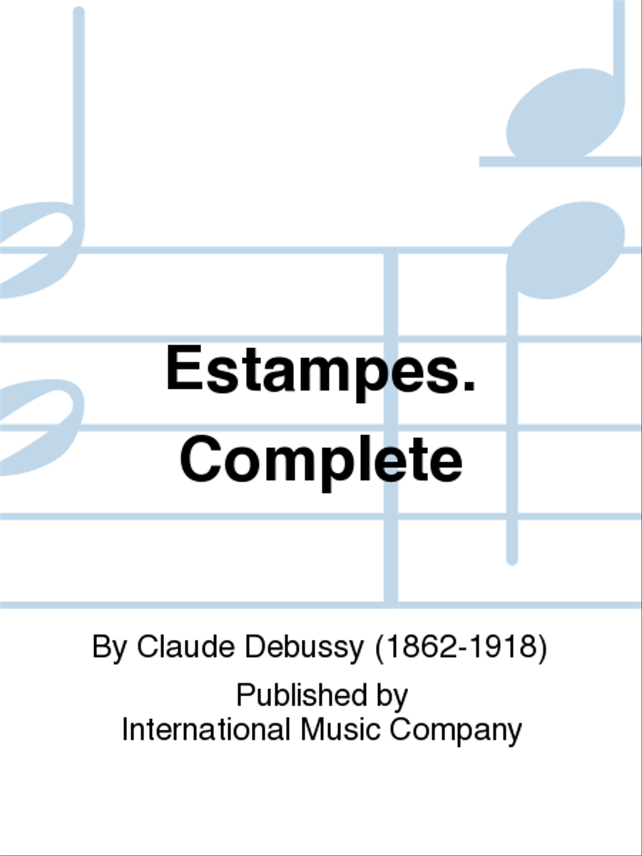Estampes. Complete Piano Solo scores gallery preview page 1