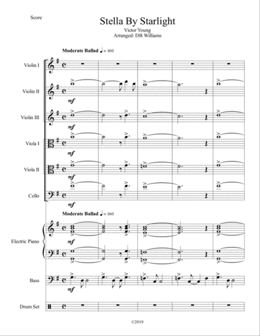 Stella By Starlight Set of Parts scores gallery preview page 1