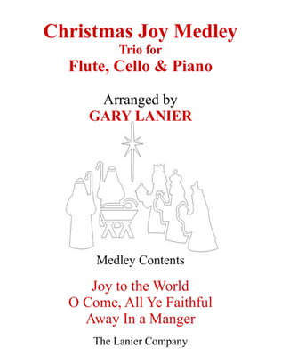 Book cover for CHRISTMAS JOY MEDLEY (Trio – Flute, Cello & Piano with Parts)