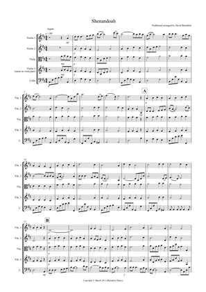 Shenandoah for String Quartet