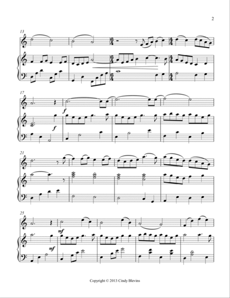 Carolan's Dream, for Piano and Violin Violin Solo scores gallery preview page 3