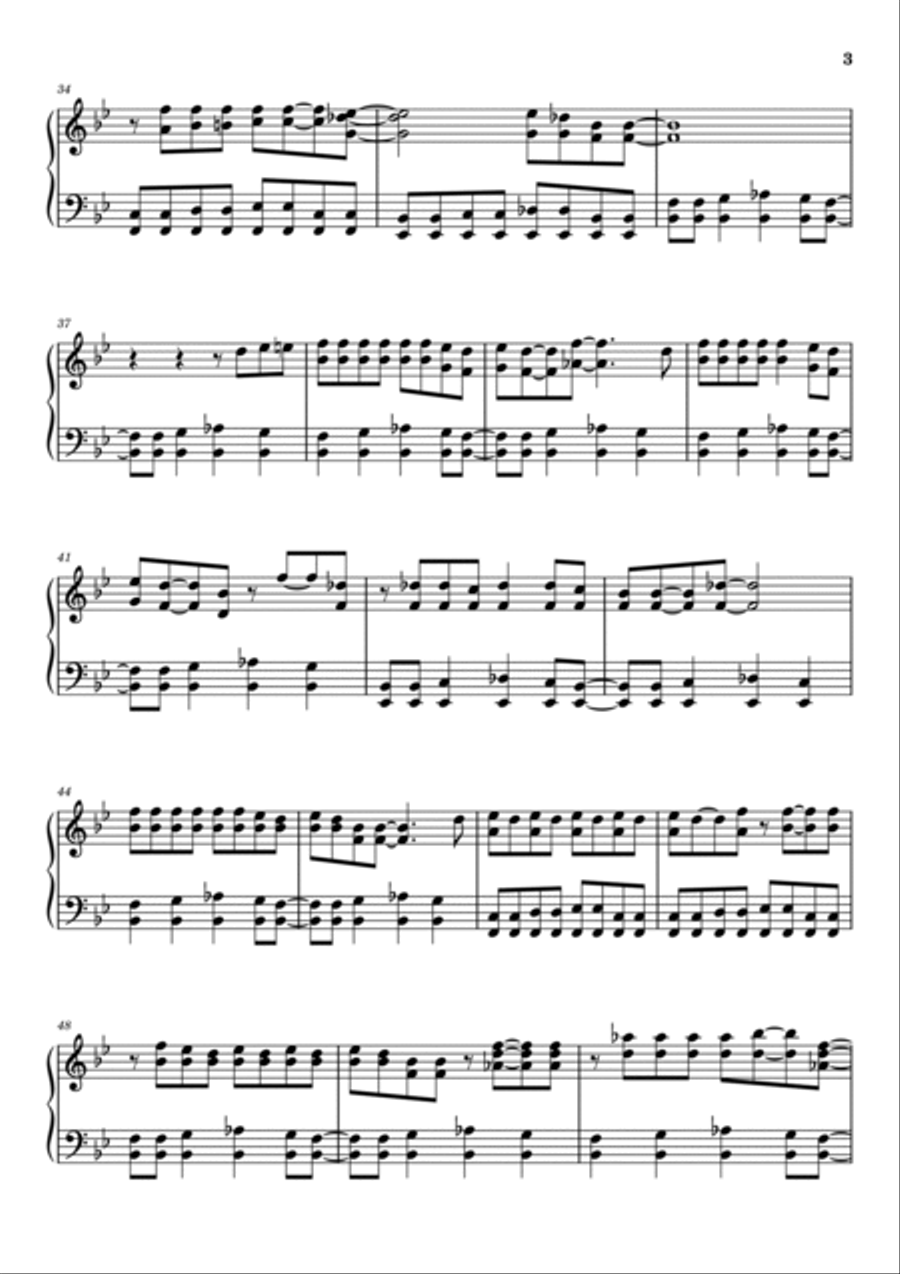 Johnny B. Goode Piano Solo scores gallery preview page 3