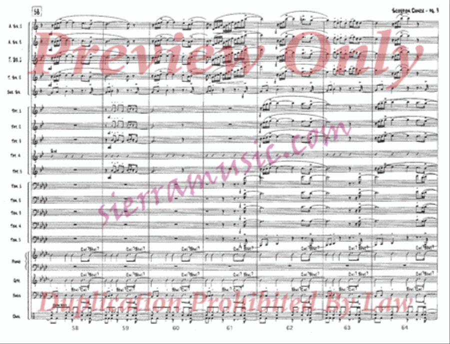 Scorpion Dance Scorpion Dance Jazz Ensemble scores gallery preview page 10